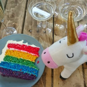 Parties and Rainbow cakes